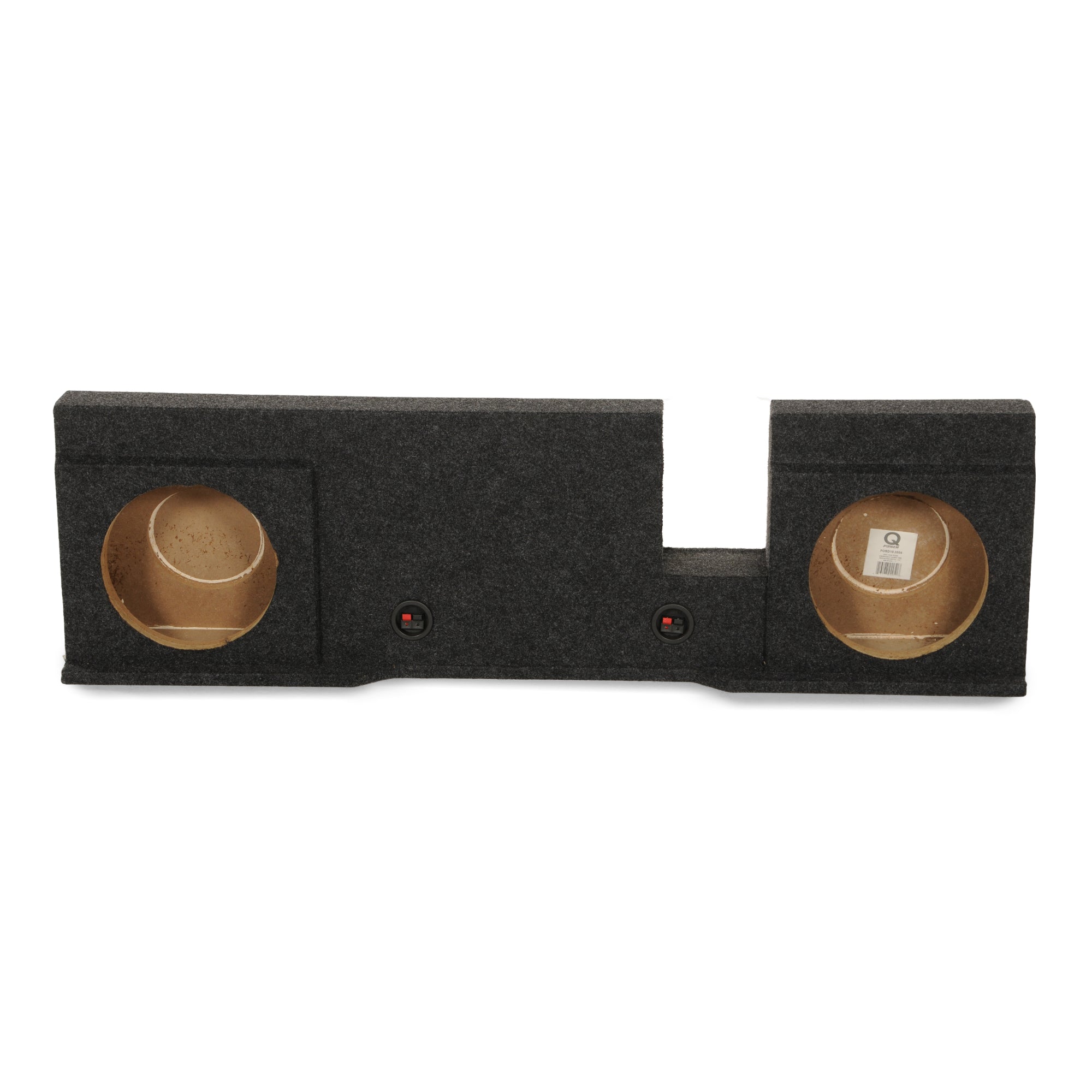 QPower 2004 Underseat Downfire 2 Hole 10in Subwoofer Box for Ford F150(Open Box)