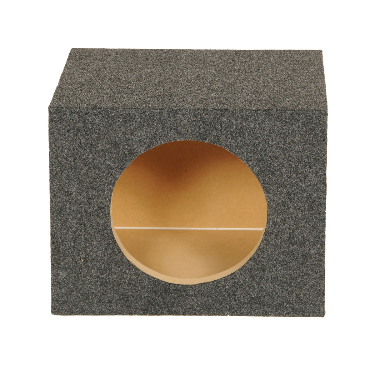 QPower 10" Heavy-Duty Sealed Vehicle Subwoofer Enclosure Woofer Box (Open Box)
