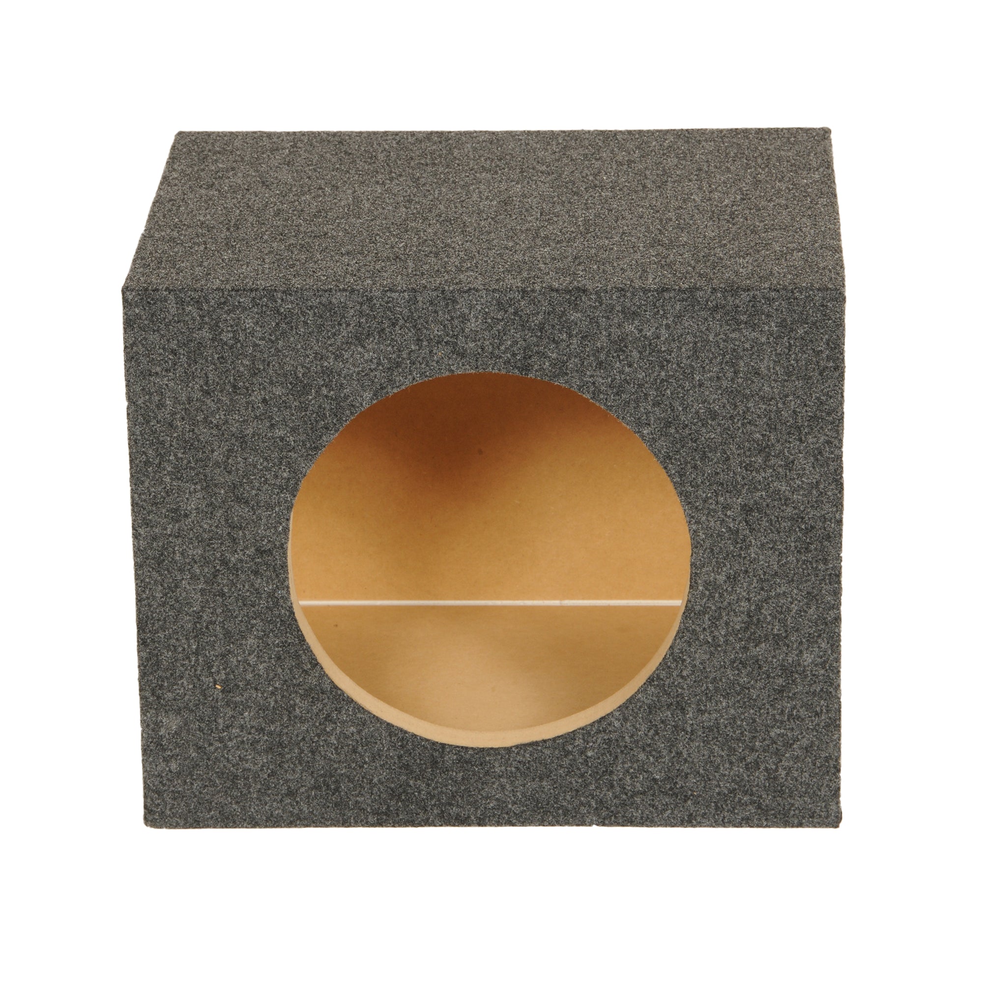 QPower 10" Heavy-Duty Single Sealed Vehicle Subwoofer Enclosure, Gray (Used) - VMInnovations