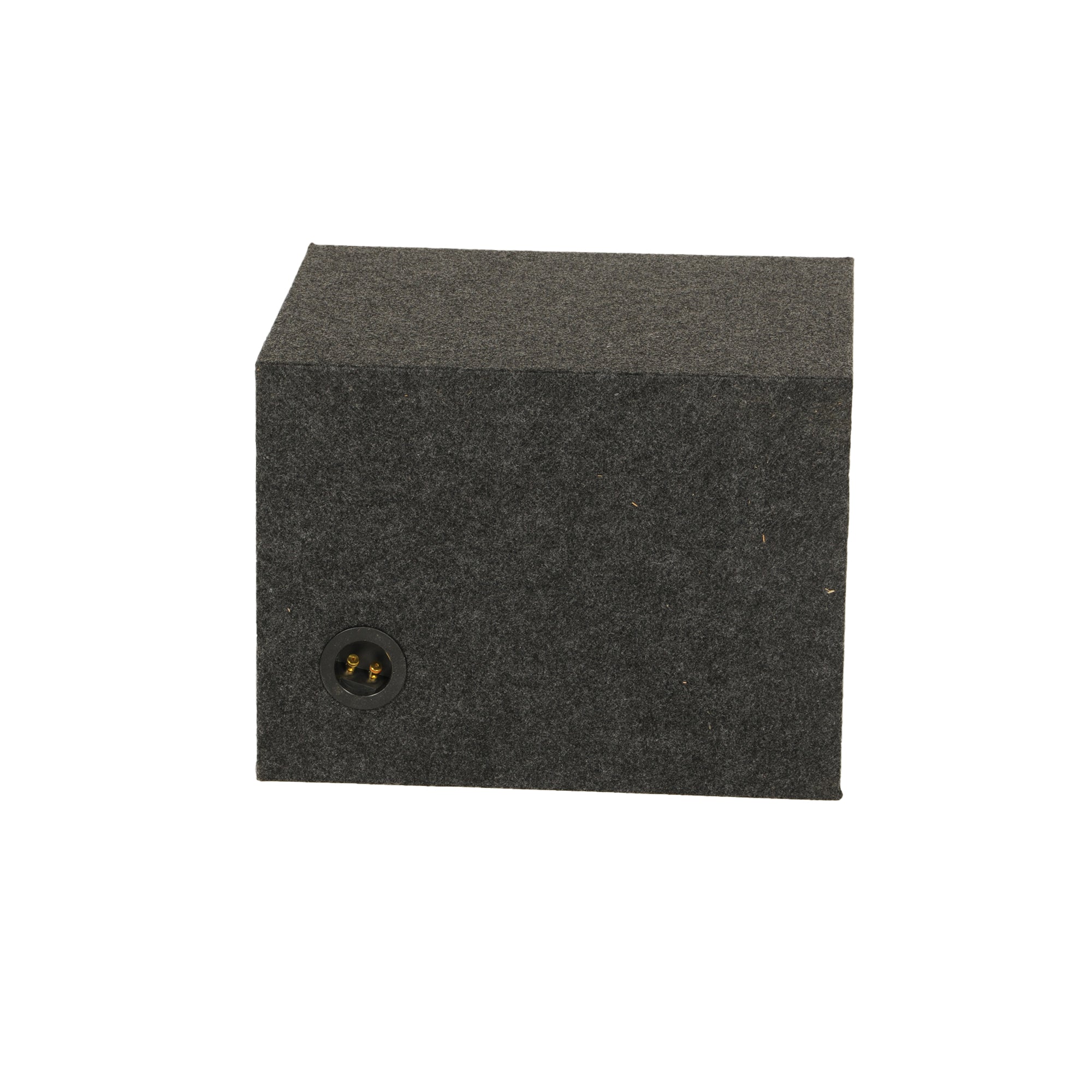 QPower 10" Heavy-Duty Single Vented Subwoofer Enclosure Woofer Box, Gray (Used) - VMInnovations