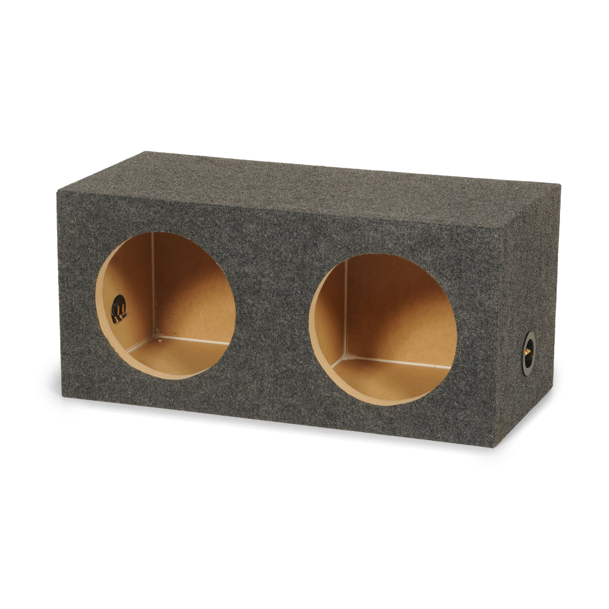 QPower 10" Heavy-Duty Dual Sealed Vehicle Subwoofer Enclosure Box (Open Box) - VMInnovations