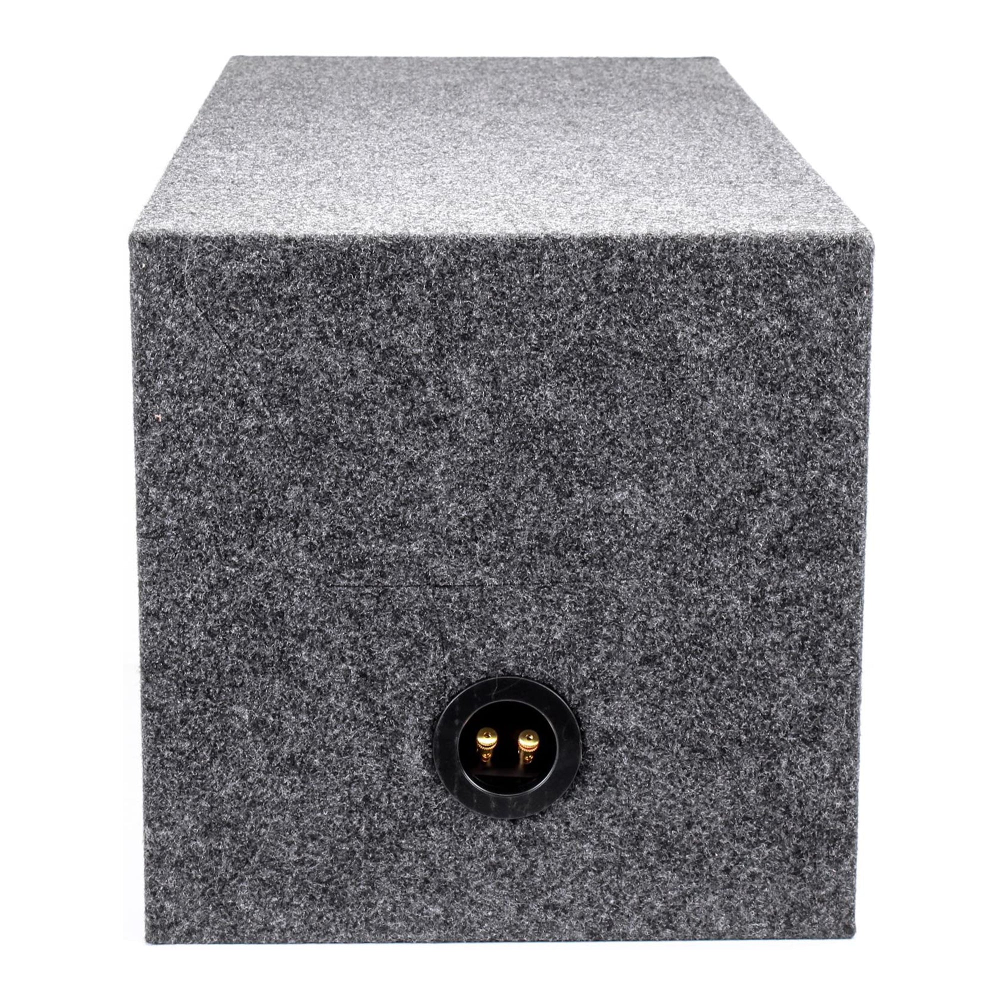 QPower 12" Heavy-Duty Sealed Vehicle Subwoofer Enclosure Woofer Box (Open Box) - VMInnovations
