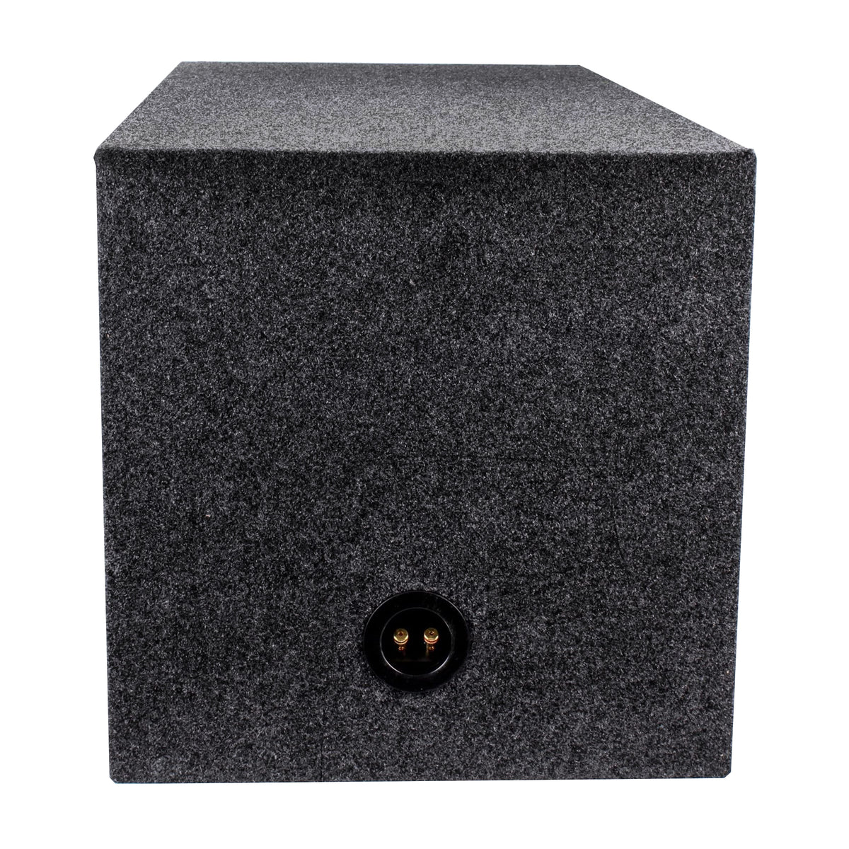 QPower 15" Heavy-Duty Dual Sealed Subwoofer Enclosure Box, Gray (Open Box)