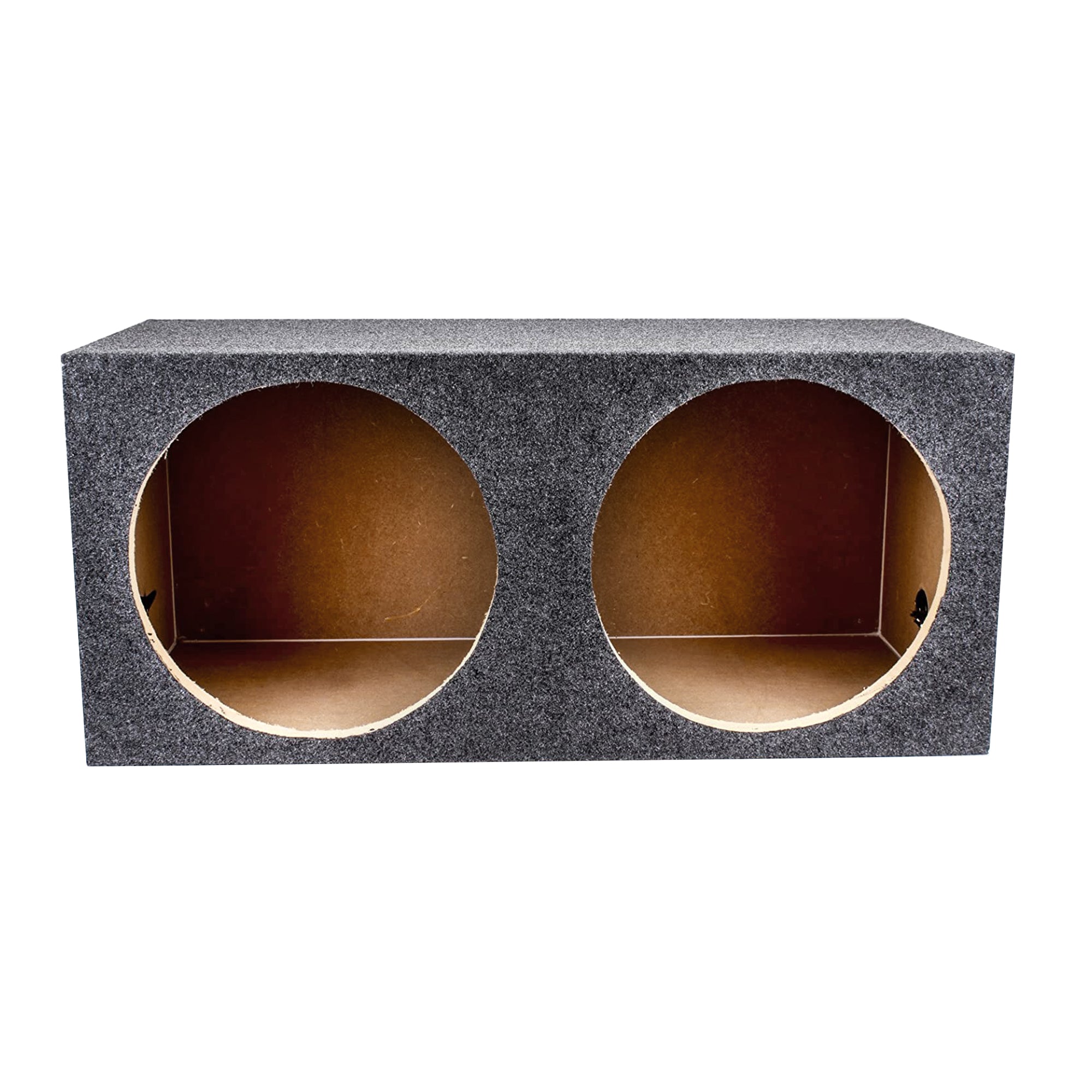 Q Power 2 Hole 15" Heavy Duty Subwoofer Enclosure, Universal Fit Sealed Sub Box - VMInnovations
