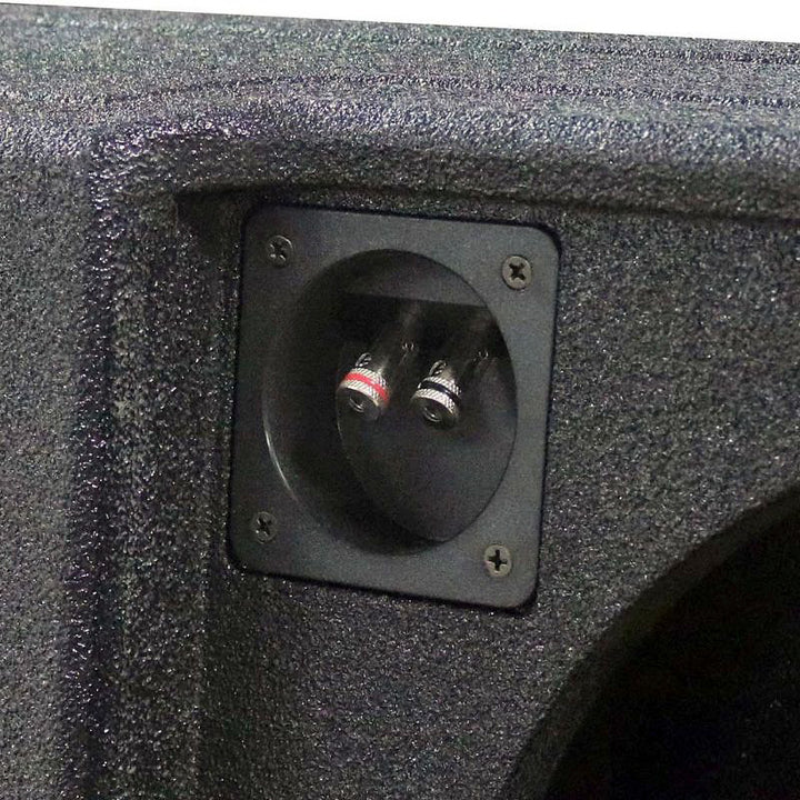 QPower QBFORD09212 Underseat Downfire Dual 12 In Subwoofer Box for Ford Trucks - VMInnovations