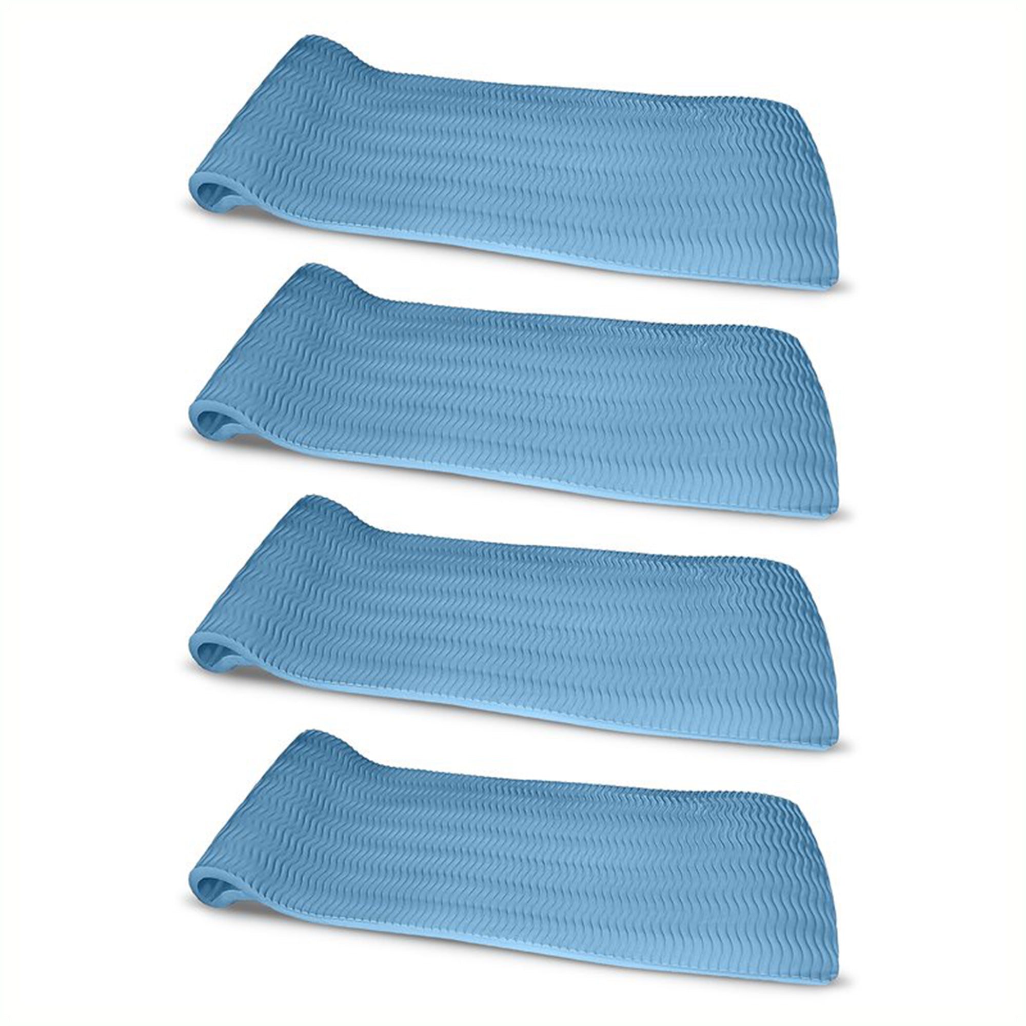 Vos 72" Soft Foam UV Chlorine Resistant Water Pool Float, Barrier Blue (4 Pack) - VMInnovations
