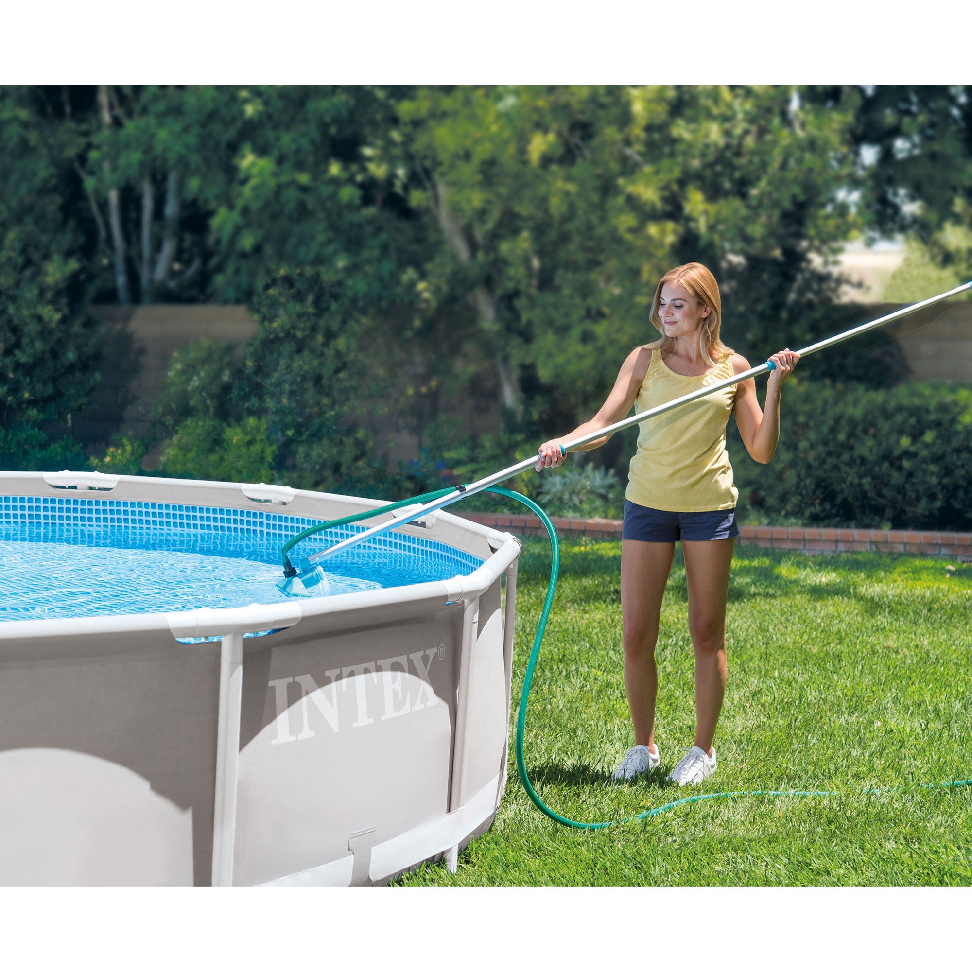 Intex Cleaning Maintenance Pool Kit w/ Vacuum & Pole (Open Box) (2 Pack) - VMInnovations