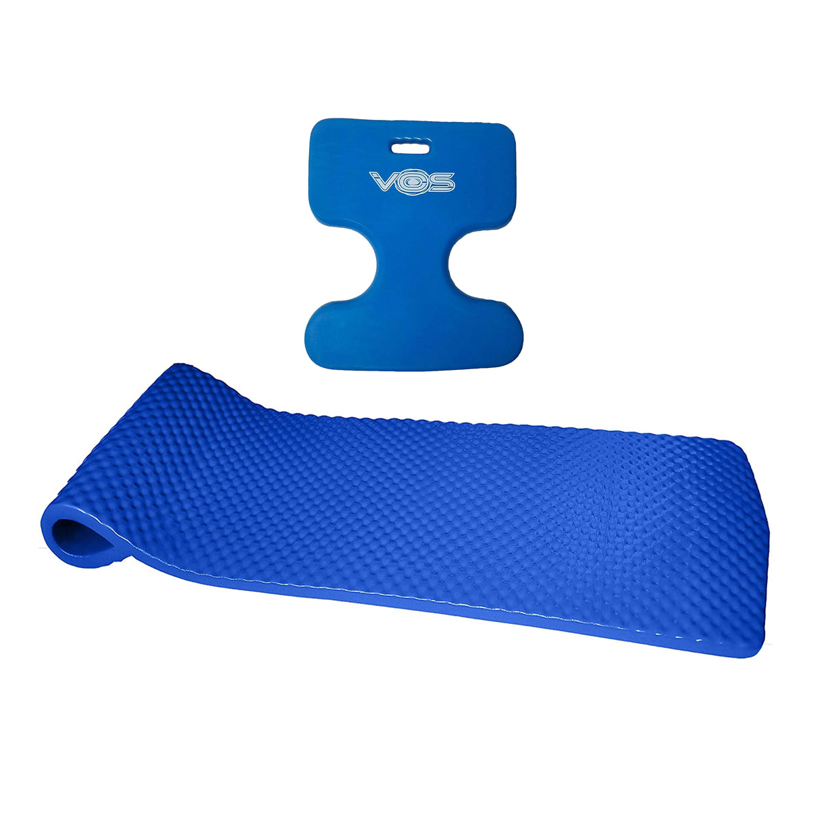 Vos 72" Chlorine Resistant Swimming Pool Float and Oasis Water Saddle Float Seat
