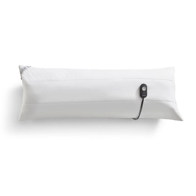 Sunbeam Soft Cotton Heated Body Pillow w/ 3 Heat Settings & Auto Shutoff, White
