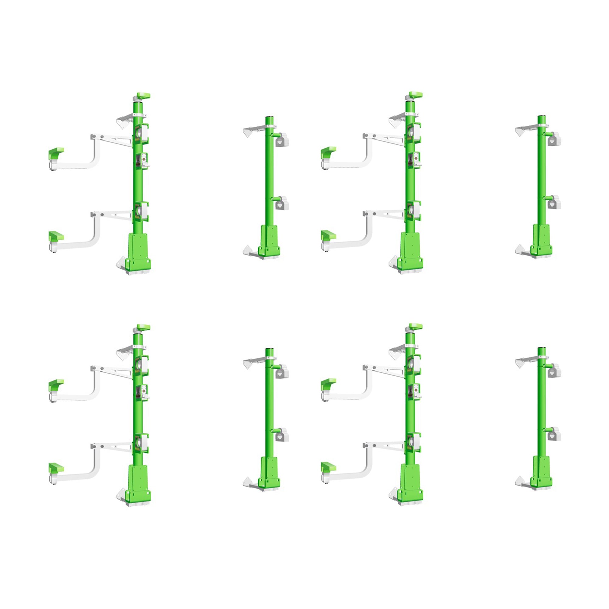 Green Touch Industries Xtreme Pro Series 2 Position Line Trimmer Rack (4 Pack)