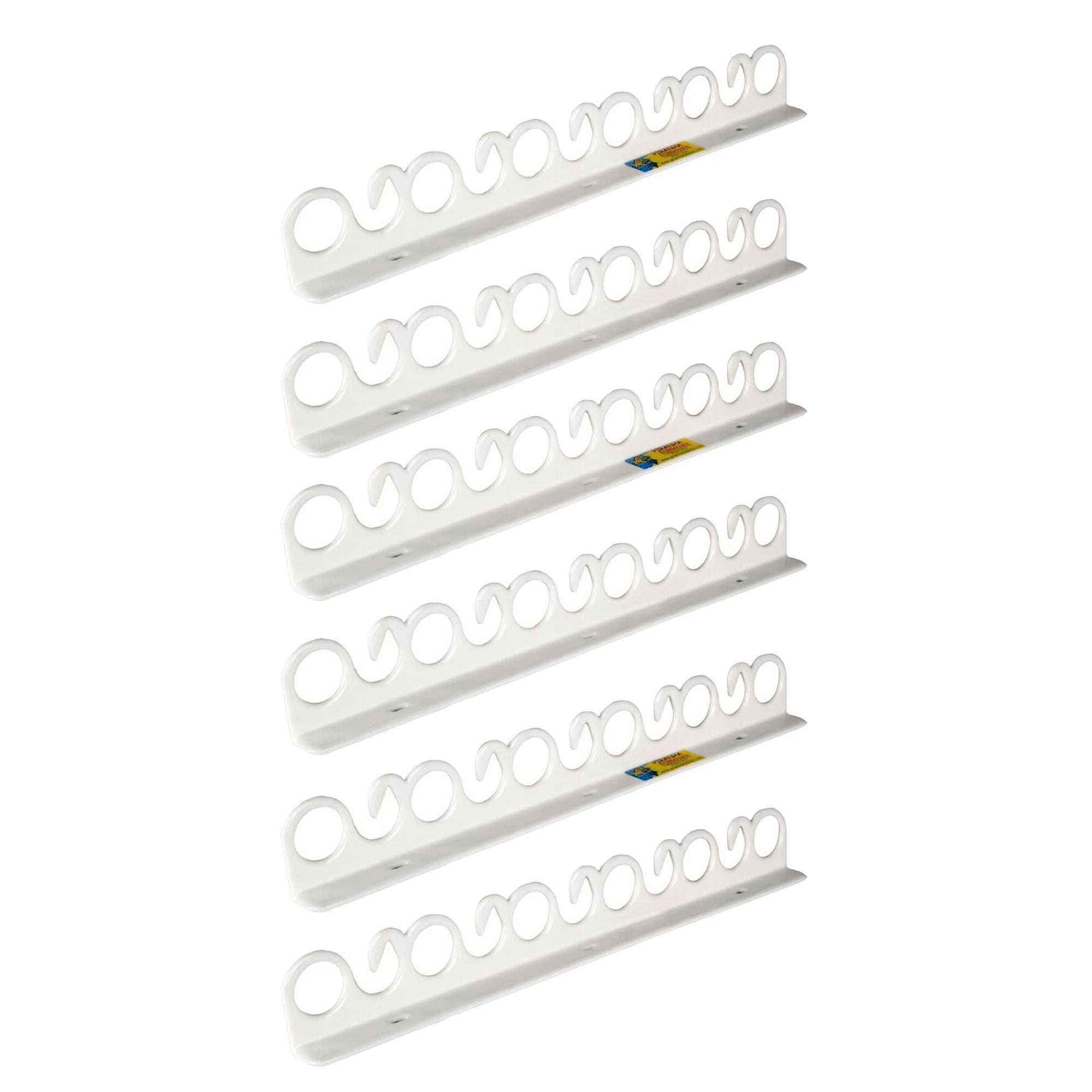 Piranha Original Overhead and Wall Mount Fishing Rod Rack, Holds 11 Rods, 3 Pack