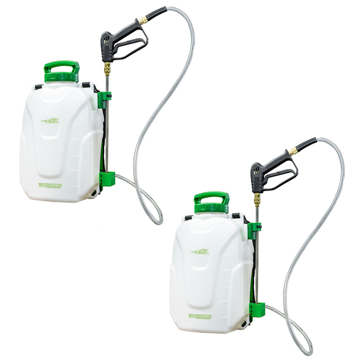 Green Touch Industries Strom 18V Electric Backpack Yard Sprayer, 4 Gal (2 Pack) - VMInnovations