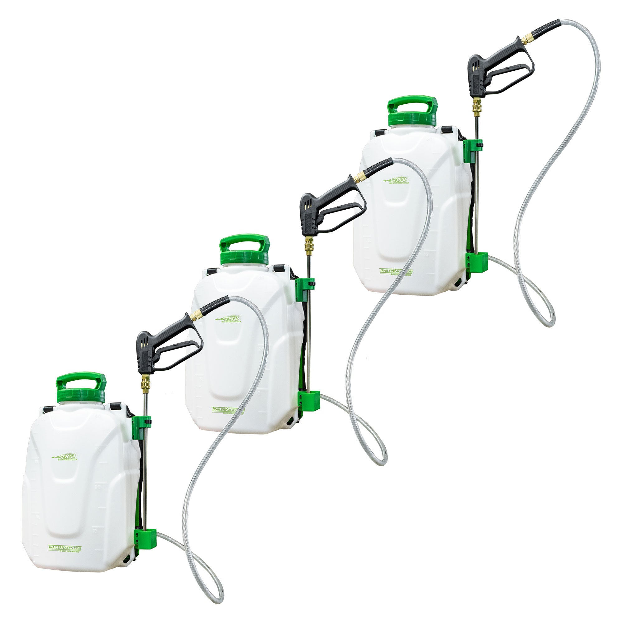 Green Touch Industries Strom 18V Electric Backpack Yard Sprayer, 4 Gal (3 Pack)