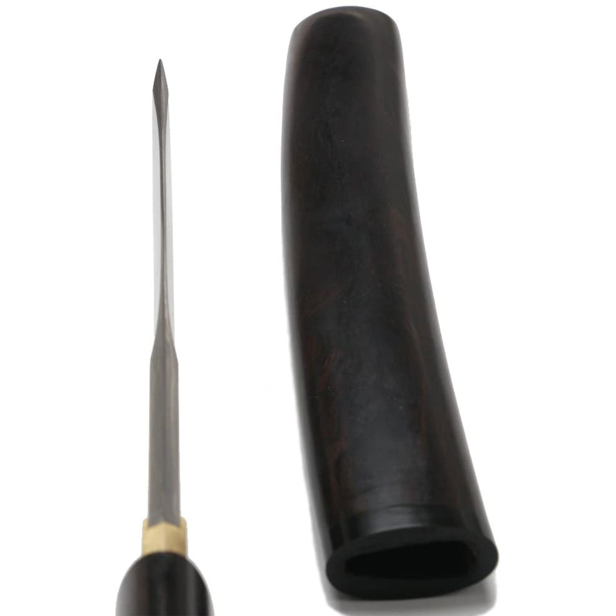 Siwode Short Sharp Handmade Katana with Ebony Sheathe and Bamboo Nails, 15 Inch - VMInnovations
