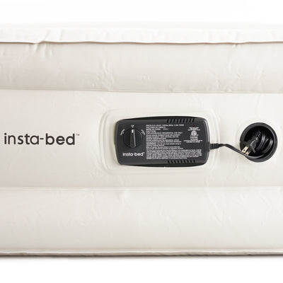 Insta-Bed Raised 18 Inch Queen Air Mattress with NeverFlat Technology & AC Pump