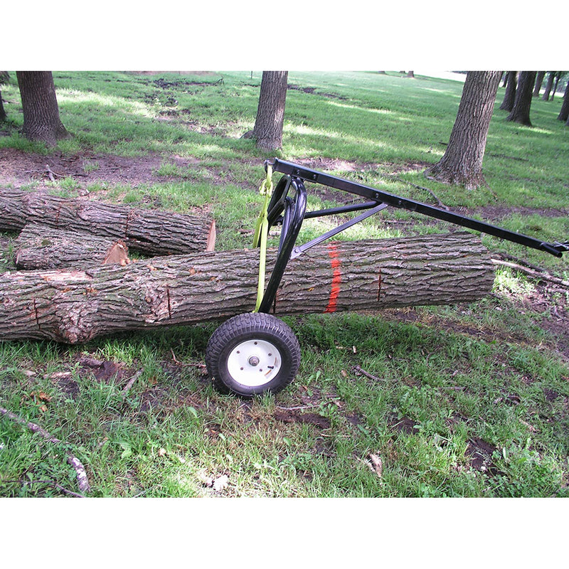 Timber Tuff Steel Log Carrier Dolly, 1000 Pound Capacity with ATV Compatibility