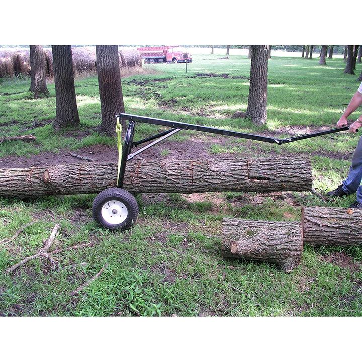 Timber Tuff Steel Log Carrier Dolly, 1000 Pound Capacity with ATV Compatibility - VMInnovations