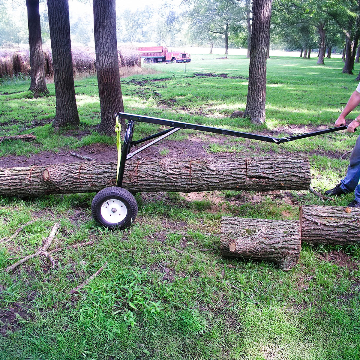 Timber Tuff Steel Log Carrier Dolly, 1000 Pound Capacity with ATV Compatibility