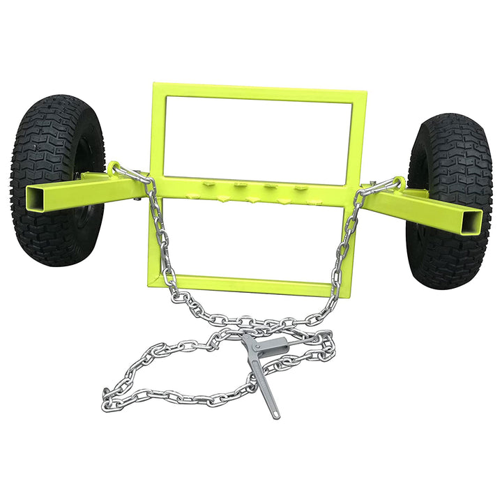 Timber Tuff TMW-83 Heavy Duty Log Dolly with Chain, 1,100 Pound Capacity, Green - VMInnovations