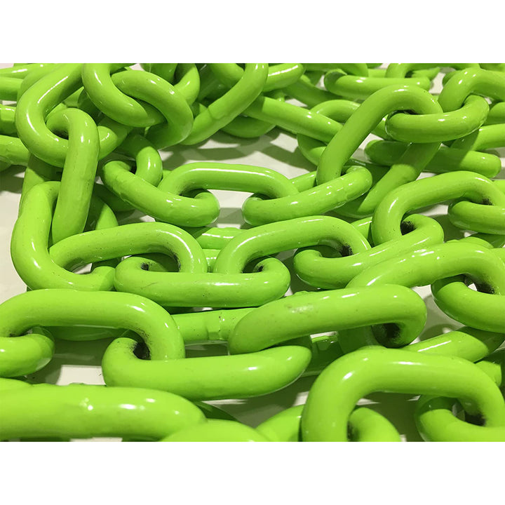 Timber Tuff 5/16 In x 14 Ft Multipurpose Grade 43 Log Chain with Hooks, Green - VMInnovations