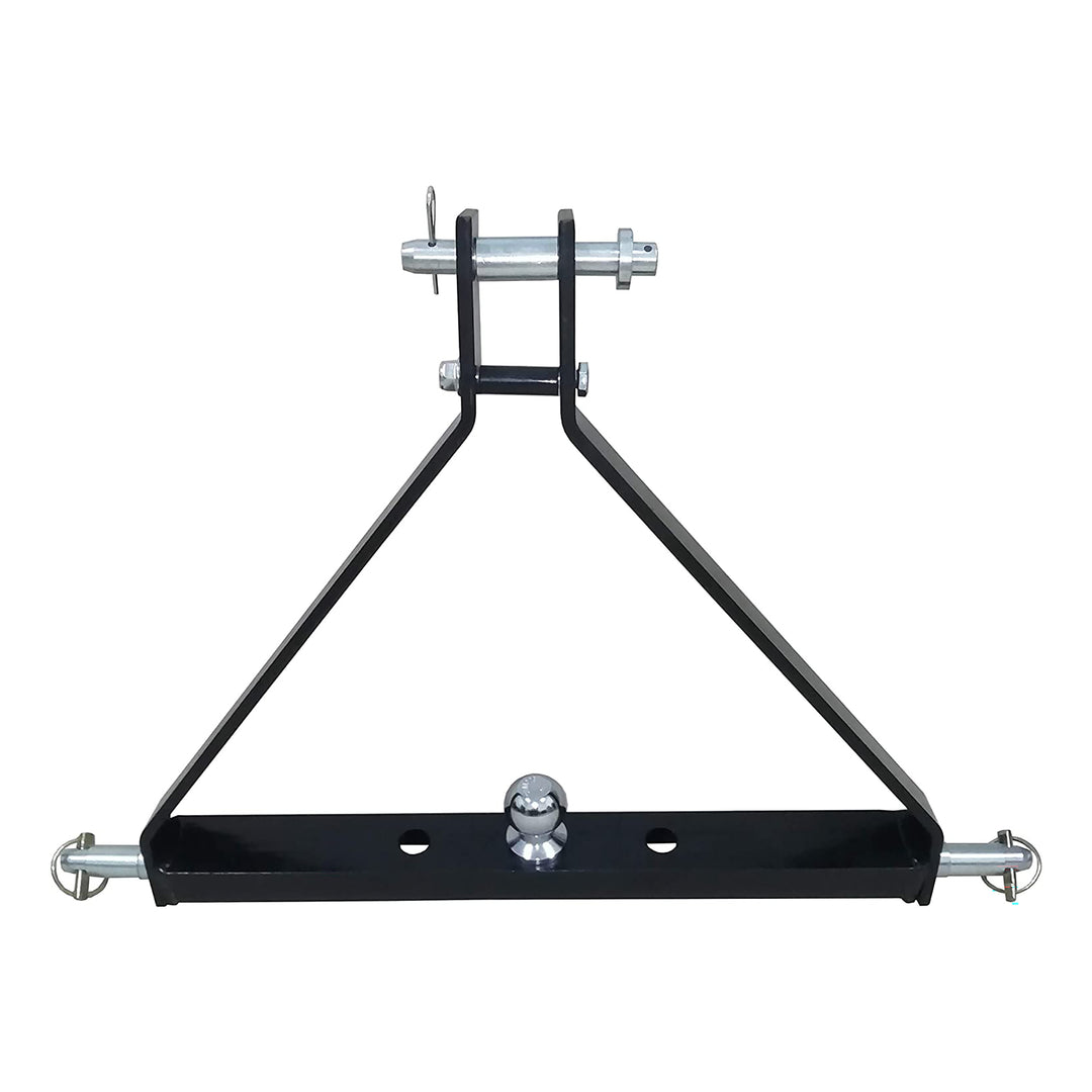 Field Tuff FTF-013PTH 3 Point Triangle Frame Lawn Tractor Trailer Hitch, Black - VMInnovations