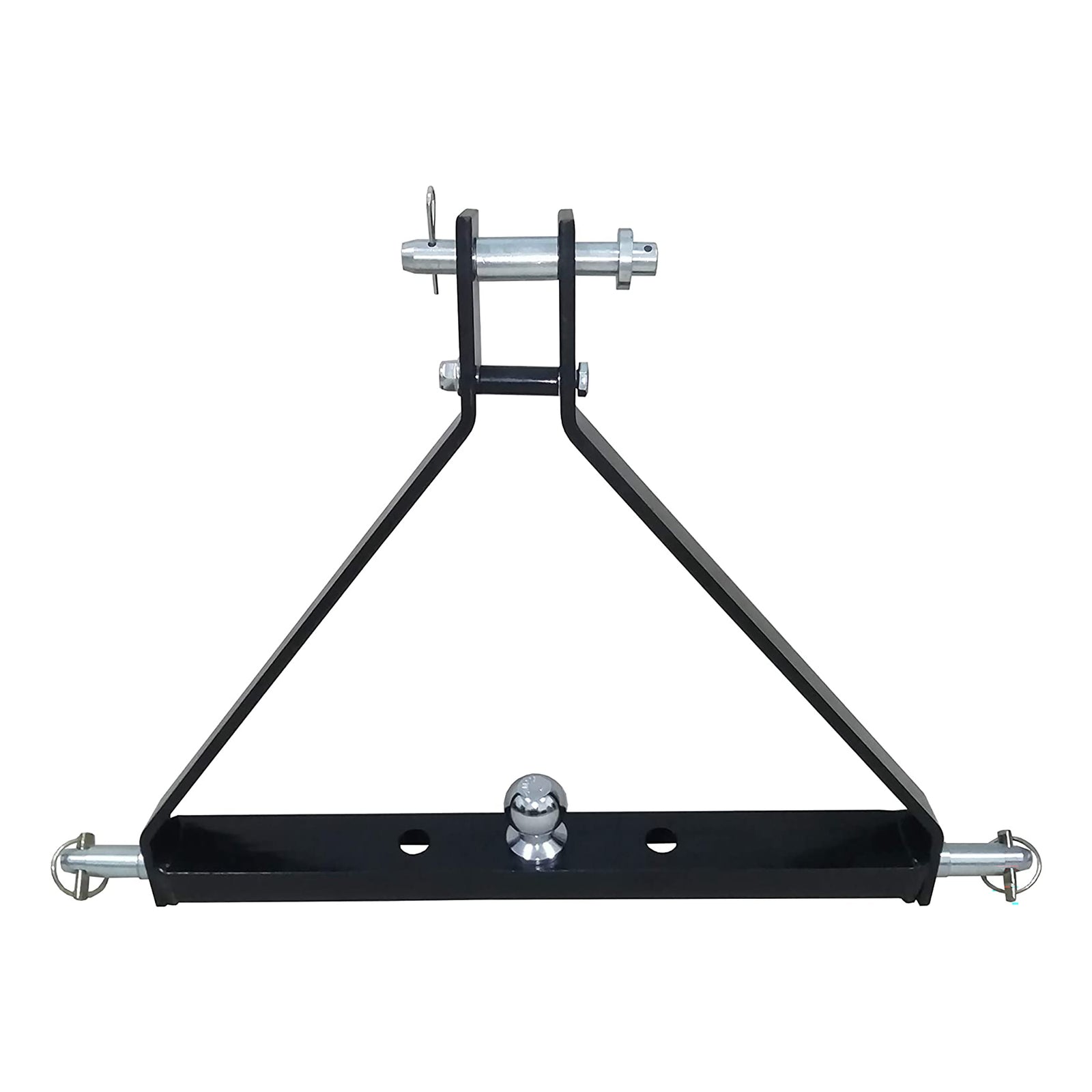Field Tuff FTF-013PTH 3 Point Triangle Frame Lawn Tractor Trailer Hitch, Black - VMInnovations