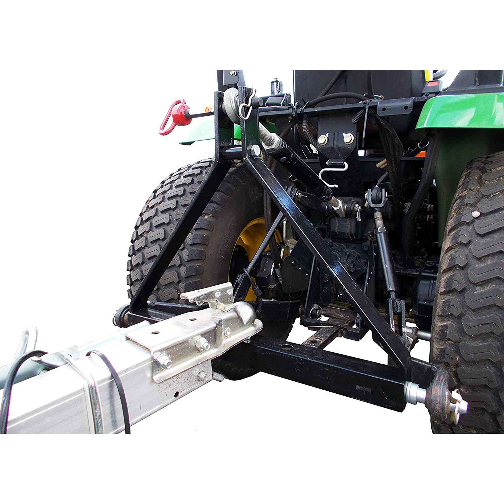 Field Tuff 3 Point Triangle Frame Lawn Tractor Trailer Hitch, Black (2 Pack) - VMInnovations