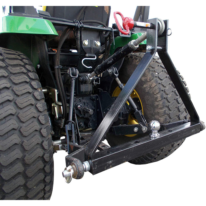 Field Tuff FTF-013PTH 3 Point Triangle Frame Lawn Tractor Trailer Hitch, Black - VMInnovations
