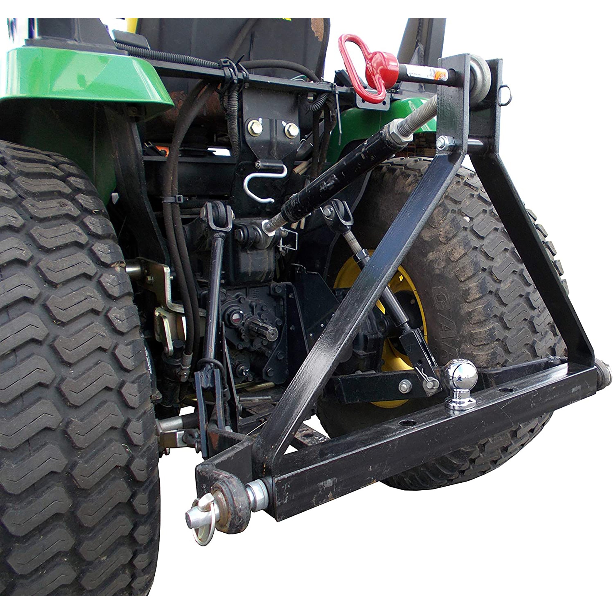 Field Tuff 3 Point Triangle Frame Lawn Tractor Trailer Hitch, Black (Open Box) - VMInnovations