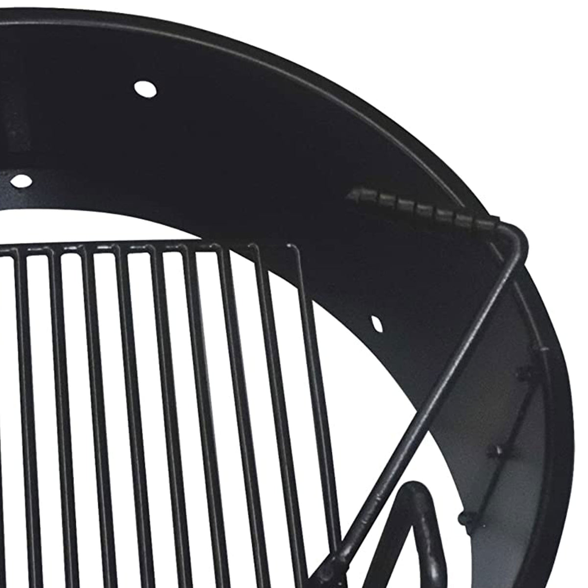 Yard Tuff YTF-36FRG Steel 36 Inch Fire Pit Ring with Adjustable Cooking Grate