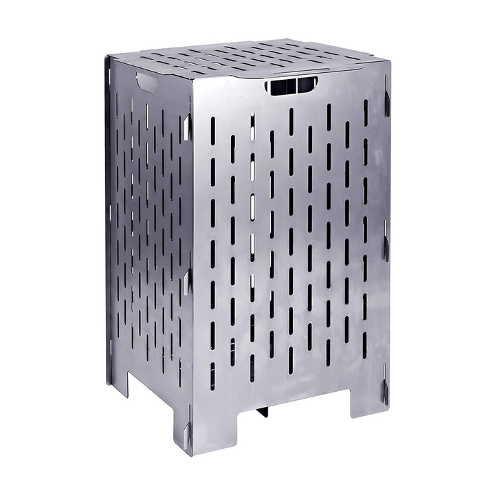 Yard Tuff YTF-202036BC 20 x 20 x 36 Inch Steel Burn Cage with Vent Holes, Gray - VMInnovations