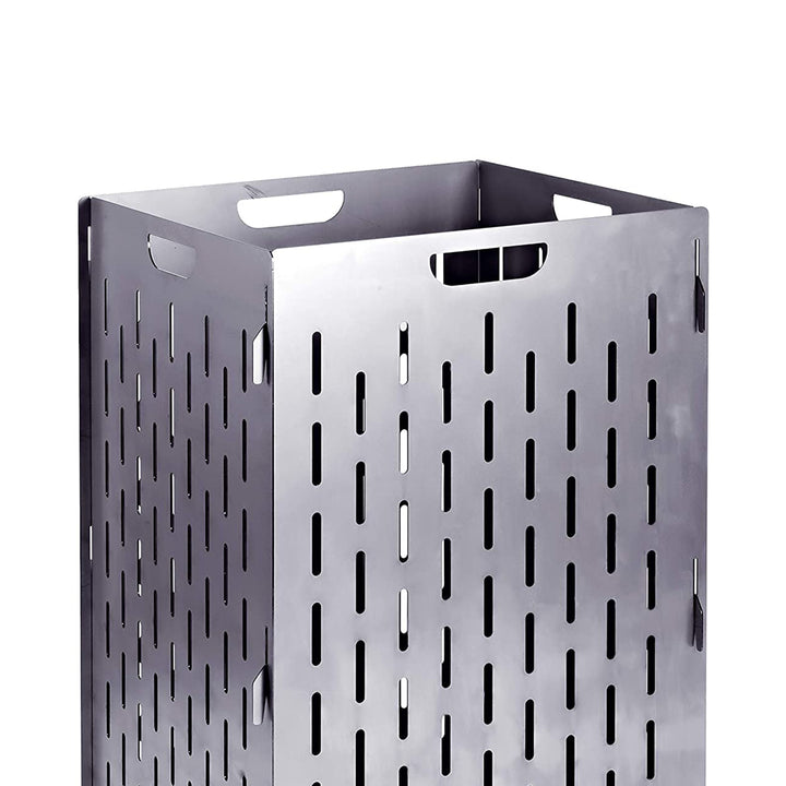 Yard Tuff YTF-202036BC 20 x 20 x 36 Inch Steel Burn Cage with Vent Holes, Gray - VMInnovations