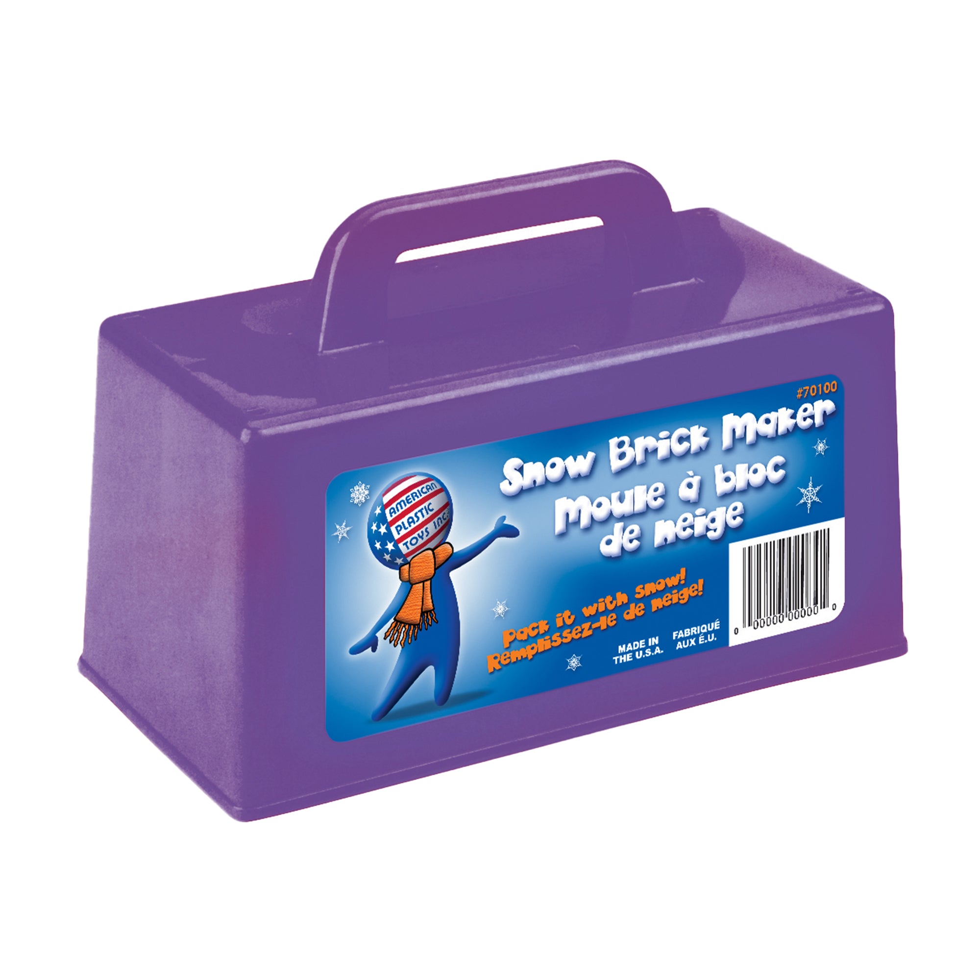 American Plastic Toys 9.75 Inch Plastic Outdoor Snow Brick Maker, Multicolor