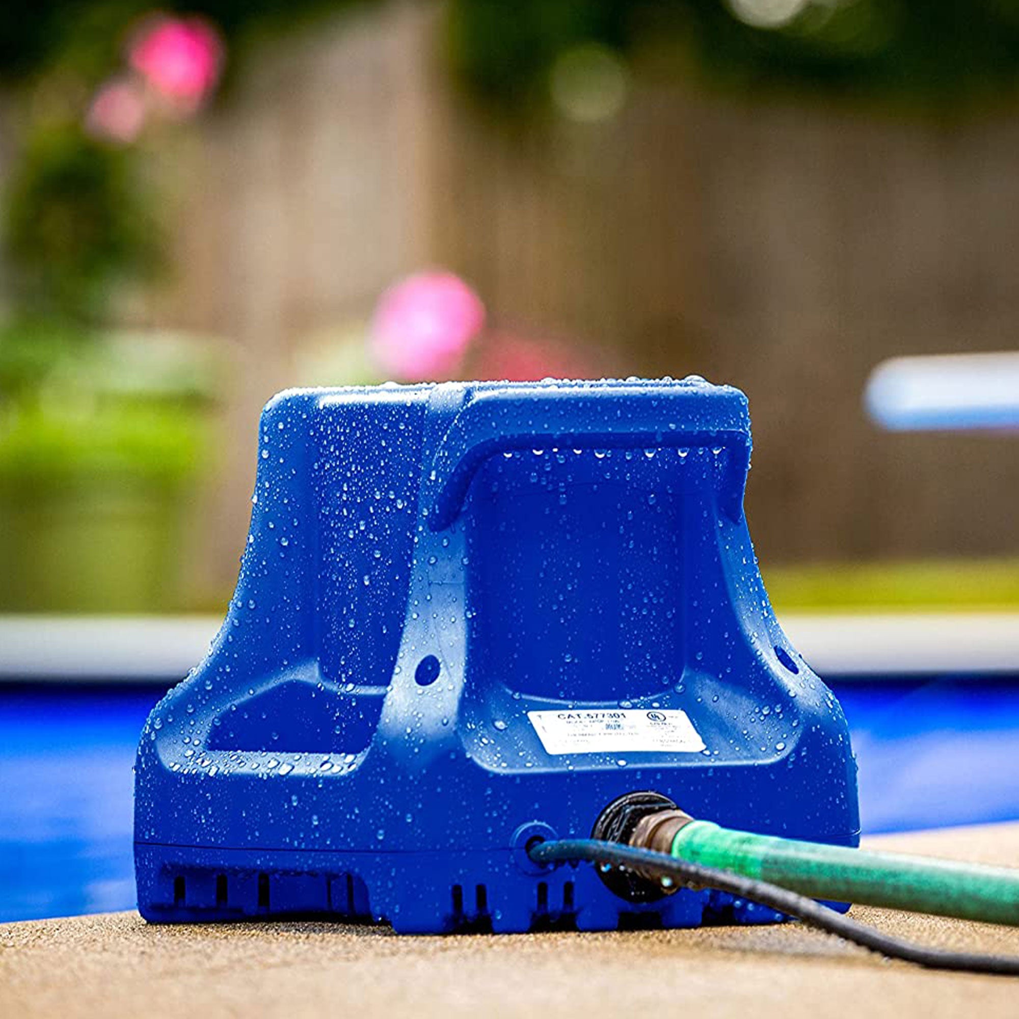 Little Giant Automatic Excess Water Pump for Swimming Pool Covers, Blue (Used) - VMInnovations
