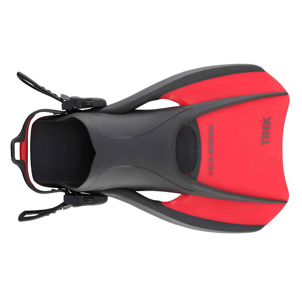 U.S. Divers Diva Women Snorkeling Mask, Snorkel, Fins, and Bag, Red (Open Box)