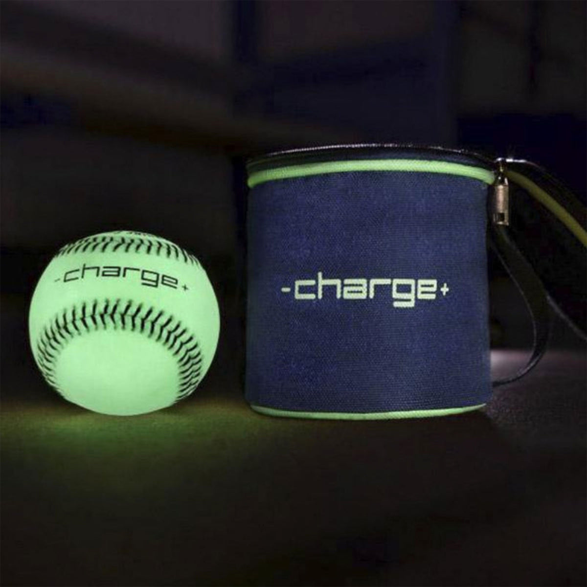 Chargeball Glow in the Dark Baseball PRO Kit w/ Charging Carry Bag & 2 Softballs