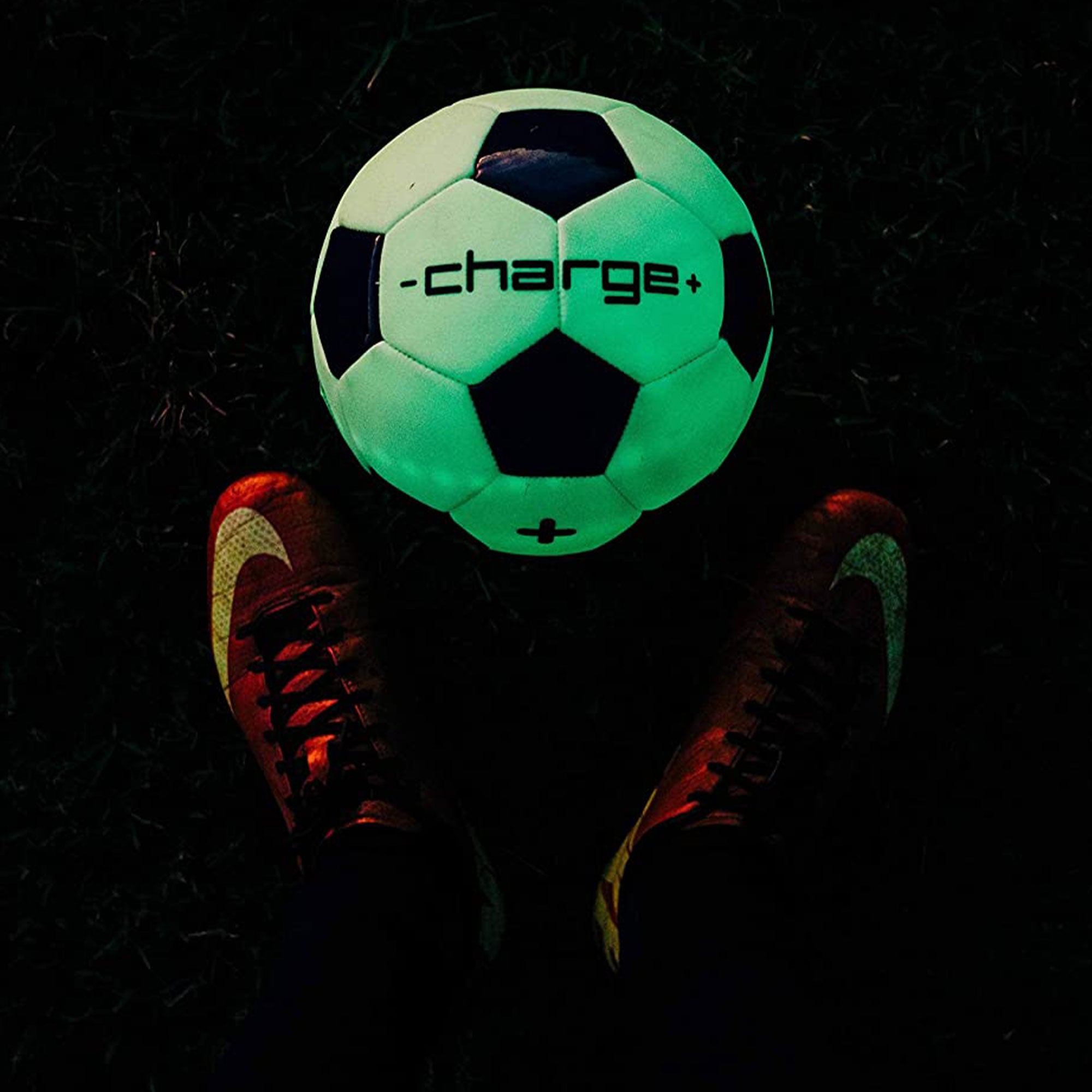 Chargeball Glow in the Dark Soccer Ball PRO Kit w/Bag & Regulation Size Baseball - VMInnovations