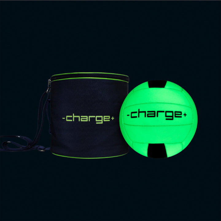 Chargeball Glow In The Dark Volleyball PRO Kit with LED Charging & Carrying Bag - VMInnovations