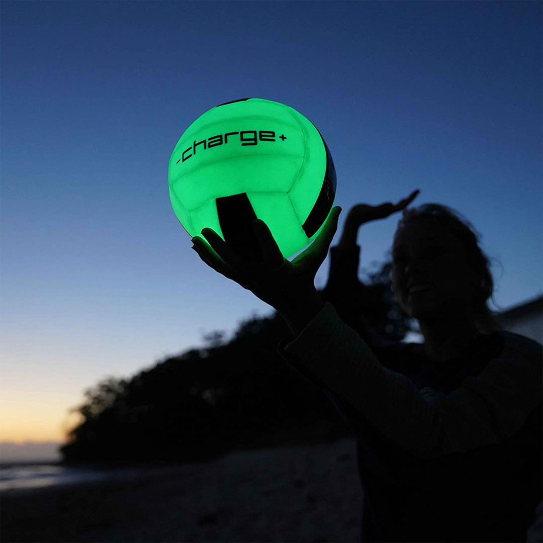 Chargeball Glow In The Dark Volleyball PRO Kit with LED Charging & Carrying Bag - VMInnovations