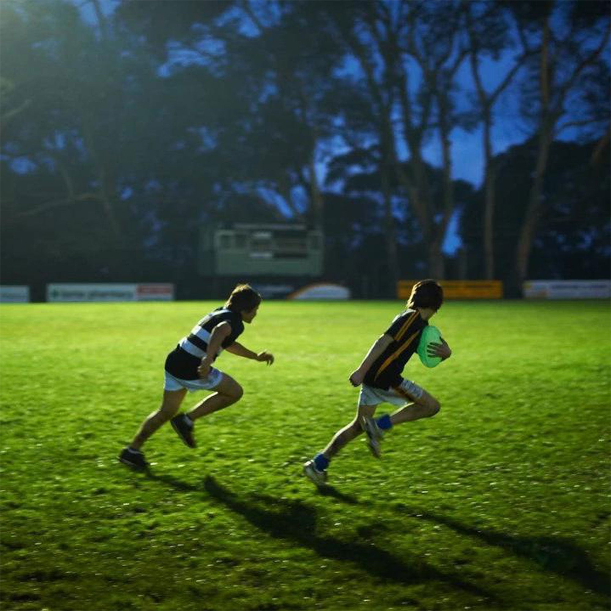 Chargeball Glow In The Dark Rugby Ball PRO Kit w/ Bag & 12 Inch Softball, 2 Pack - VMInnovations