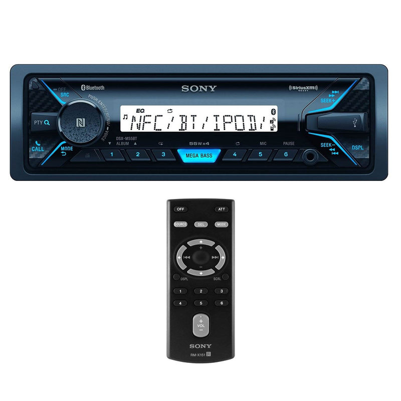 Sony Marine Receiver with 6.5 Inch Marine Speakers And Sandstorm Wiring Kit