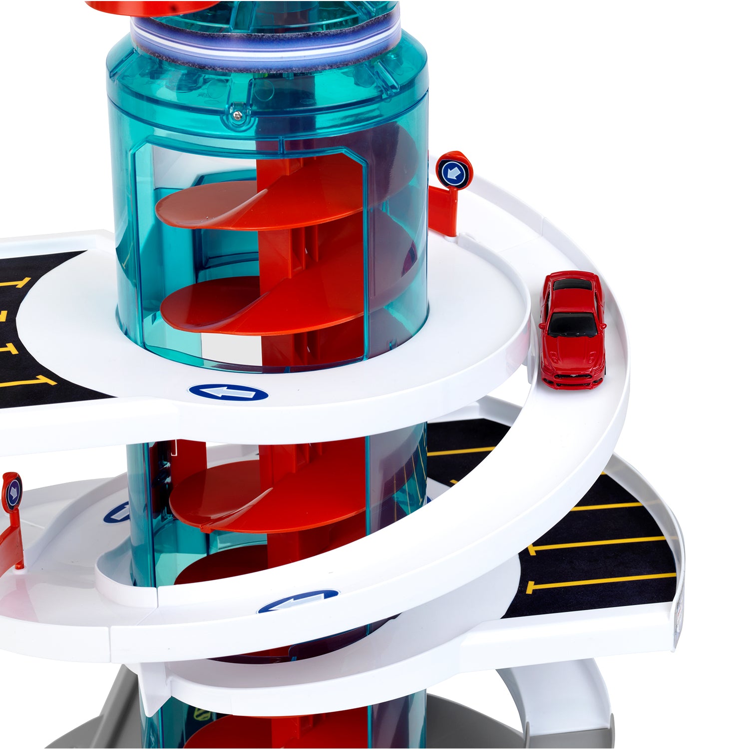 Theo Klein Bosch Car Service Helix Shaped Parking Garage Toy (Open Box) - VMInnovations