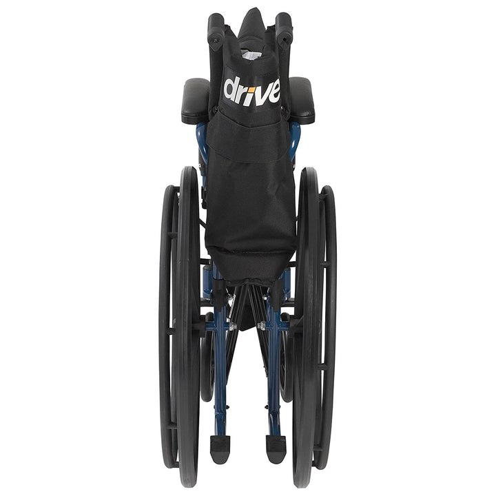 Drive Medical Blue Streak Lightweight Folding Wheelchair with 20 Inch Wide Seat - VMInnovations