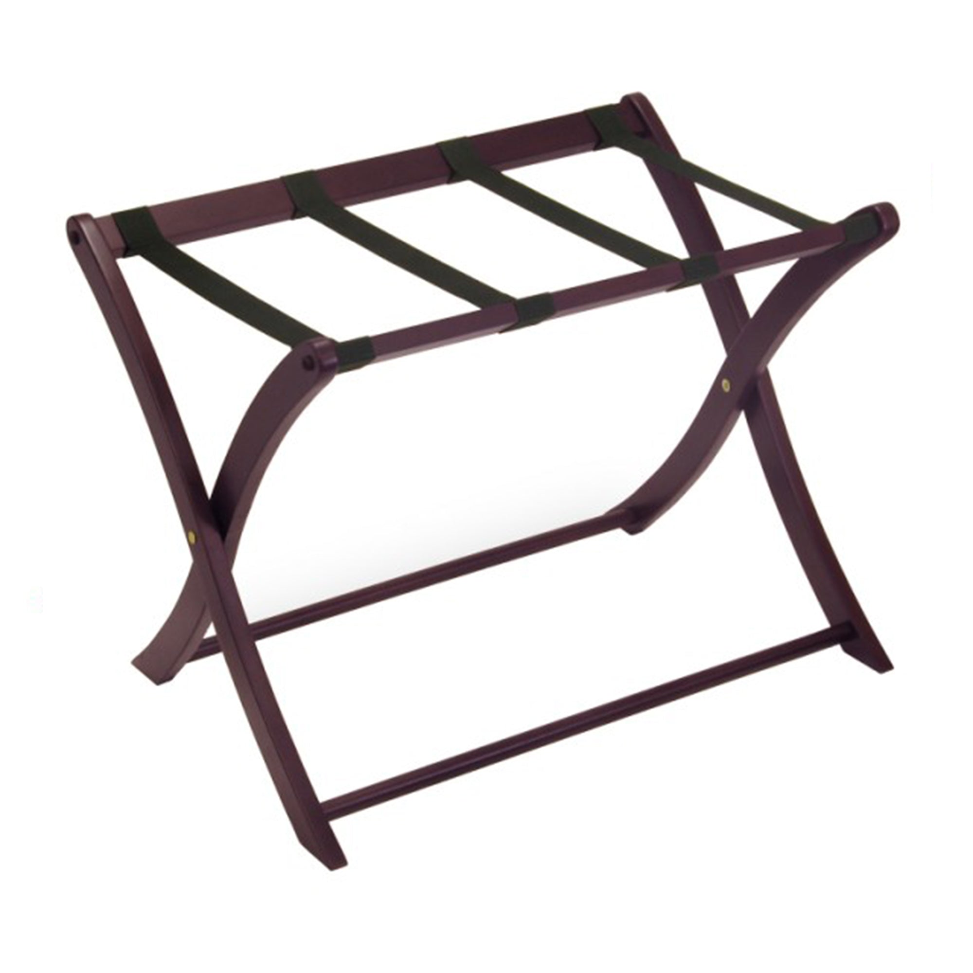 Winsome Scarlett Collapsible Wood Hotel Style Luggage Rack, Espresso Finish