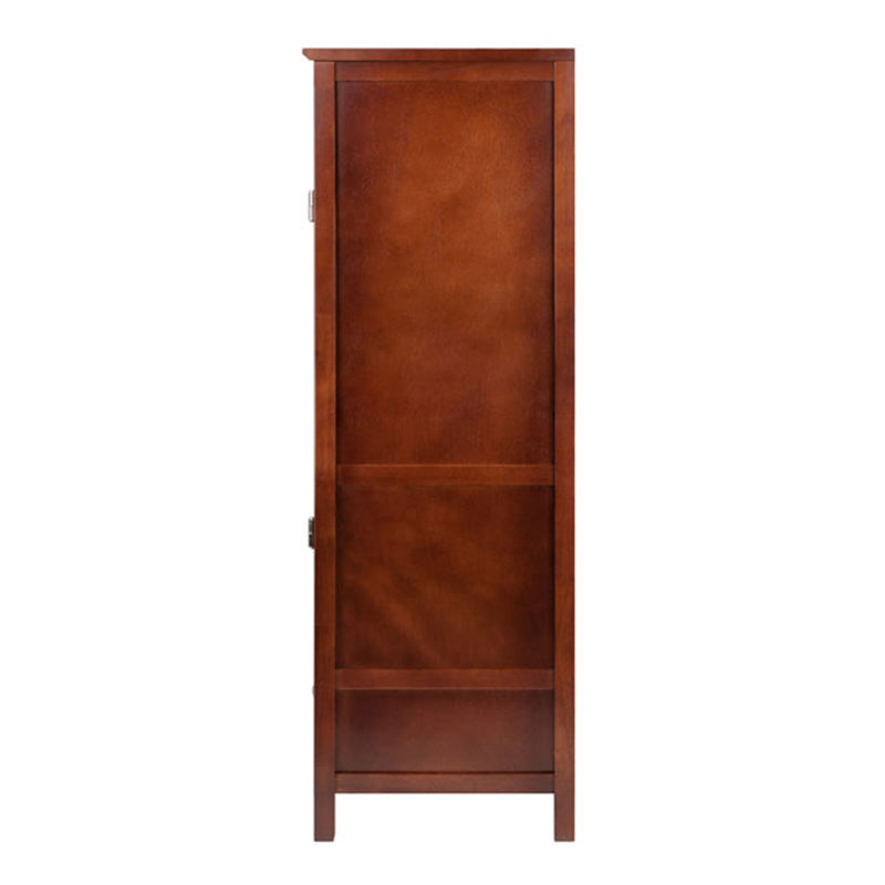 Winsome 47.44 Inch Tall Wooden Brooke Jelly Storage Cupboard with Drawer, Walnut