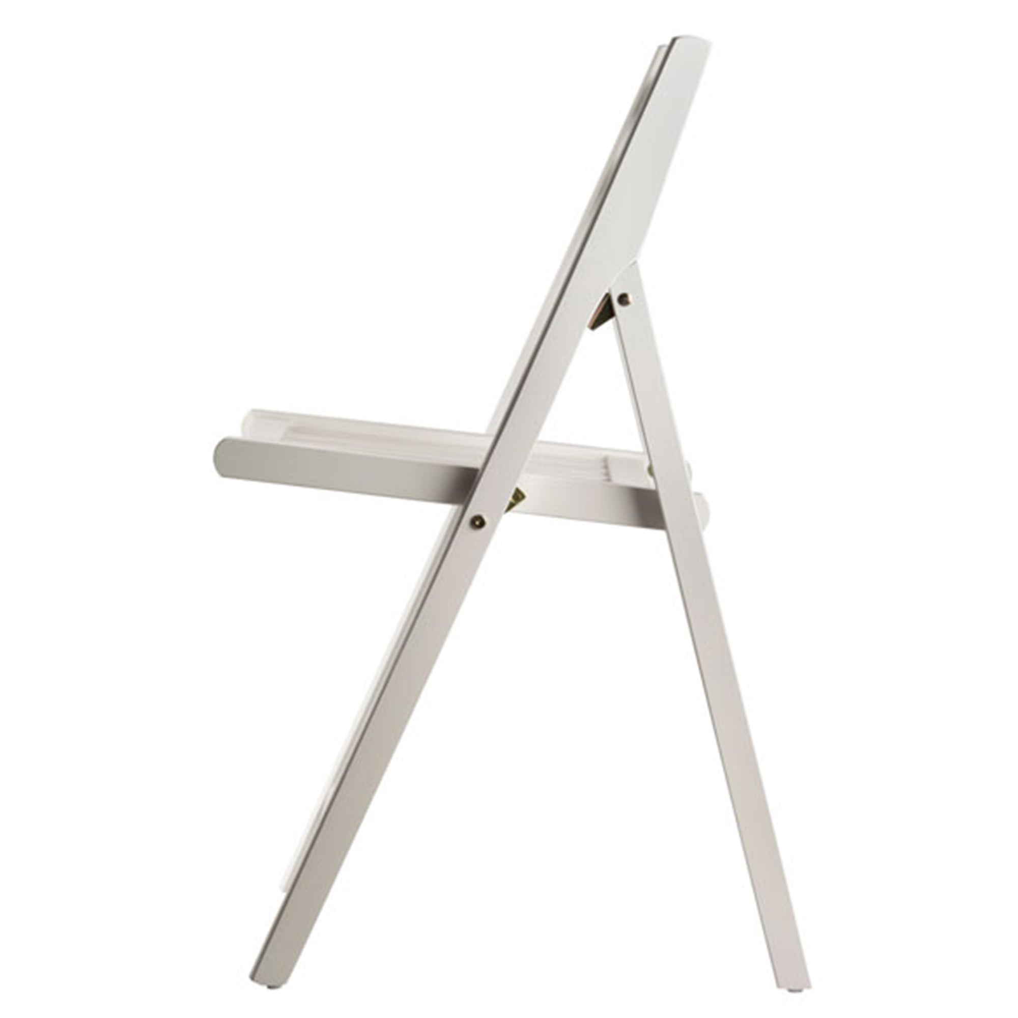 Winsome Robin Fully Assembled Solid Wood Slatted Folding Chairs, Set of 4, White