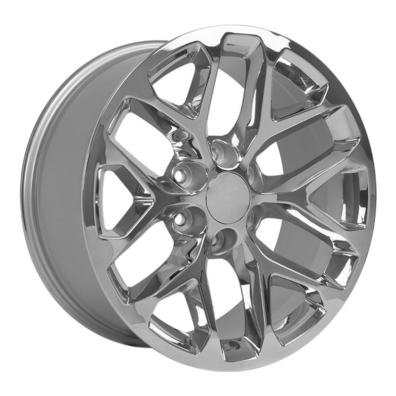 OE Wheels CV98B 20x9" Chrome Snowflake Wheel for 1999-2018 Chevy Silverado 1500