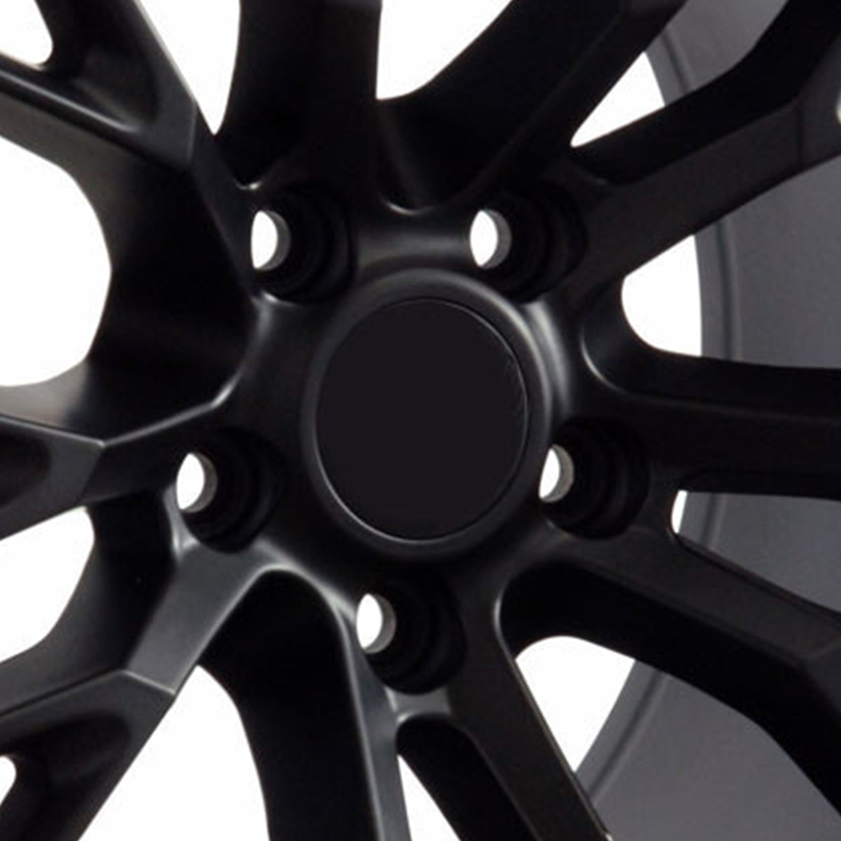 OE Wheels CV22 17x9.5in Black Powder Coat Foundation Wheel Rim for Corvette