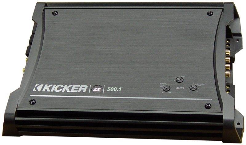 KICKER ZX500.1 500W RMS Car MONO D Audio Amplifier Power Amp Subwoofer ZX5001