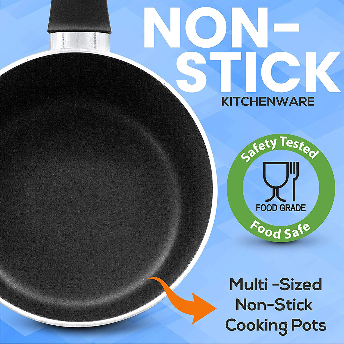 SereneLife Basic 11 Piece Non Stick Pots, Pans, and Utensil Set (Open Box) - VMInnovations